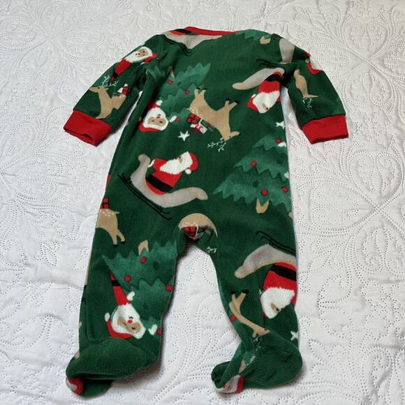 Carter's Fleece Santa PJs Size 6m - Picture 4 of 4